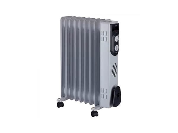 JATA R109, Olje-elektrisk romvarmer, Olje, Innendørs, Grå, Rotasjon, 2000 W