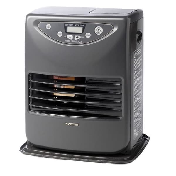 Oljekamin INVERTER 3018 LINE PLUS - 3000W - Termostat - Piezoelektrisk tändning - Svart stål