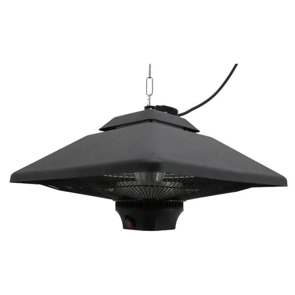 Rootz Ceiling Heater - Radiant Heater - LED Lighting - Remote Control - 2000w - 43x43x25cm