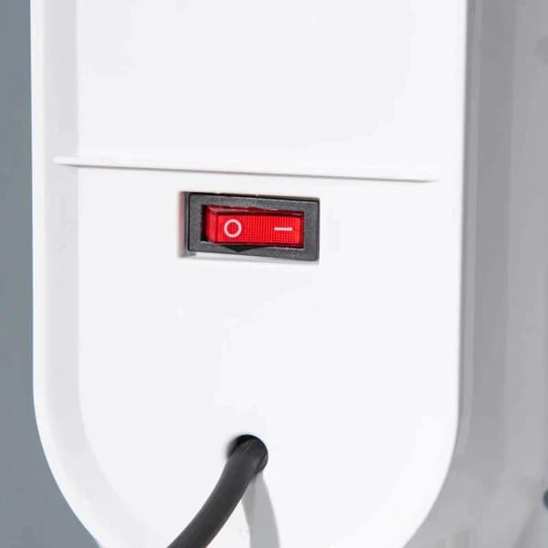 Rootz Heater - Tuuletin - Lämmittimen tuuletin - 24h Hour Timer - 2000w - 2 Modes Oscillation - Metalli - Valkoinen + Musta - 21 x 21 x 63,5 cm
