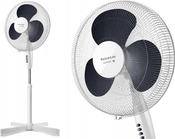 Taurus Greco 16C, Husholdningsvifte, Blå, Hvit, Gulv, 45,51 dB, 40 cm, Knapper