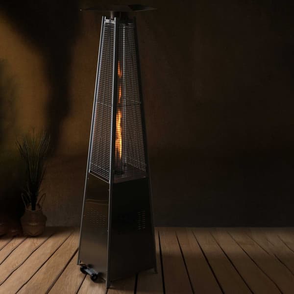 Fornorth Terrassevarmer Pyramid 13kW gassdrevet, rustfritt stål