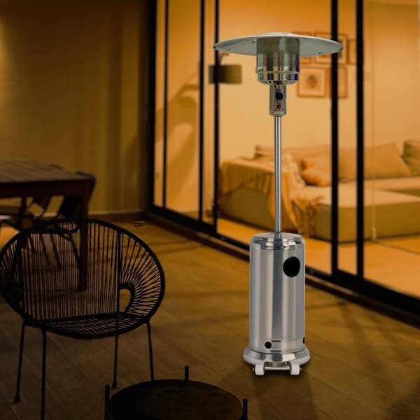 Fornorth Terrassevarmer Stående 13kW drevet av gass, rustfritt stål