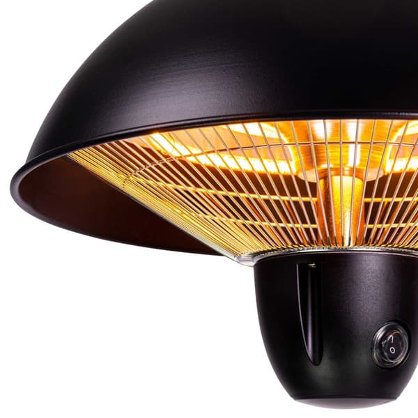 Fornorth terrassevarmer takvarmer original 1500W fjernkontroll, svart