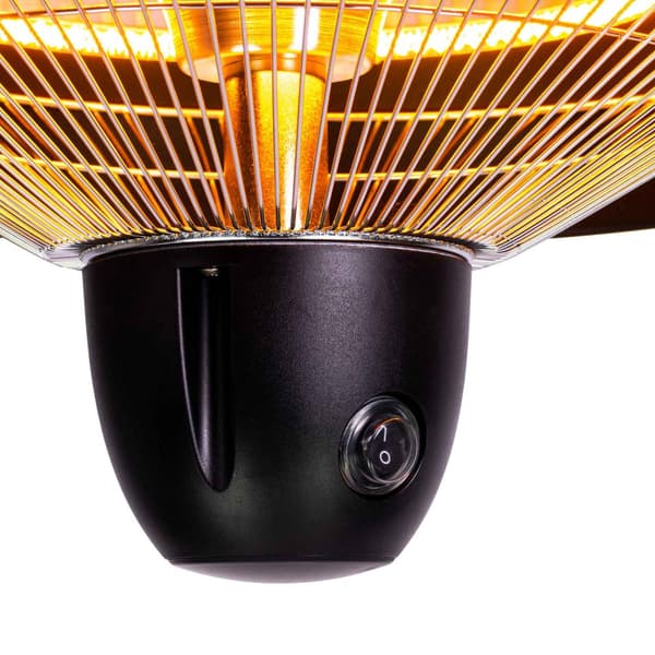 Fornorth terrassevarmer takvarmer original 1500W fjernkontroll, svart