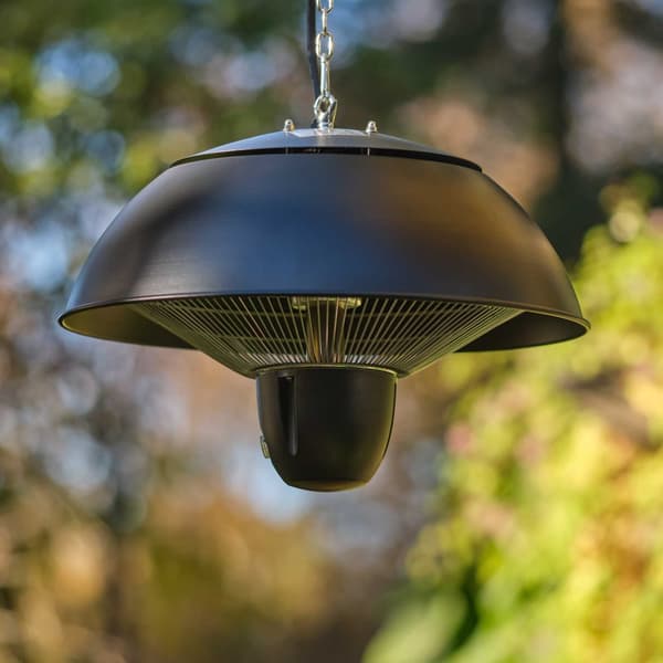 Fornorth terrassevarmer takvarmer original 1500W fjernkontroll, svart