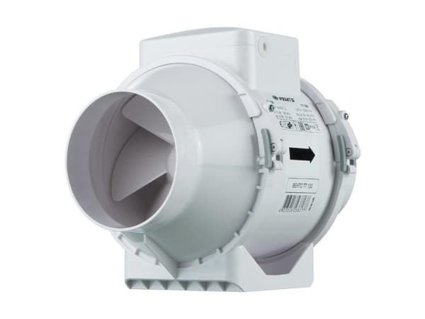 Kanalvifte fi 125 230V 37W 280m3/t 37dB blandet strømning TT125