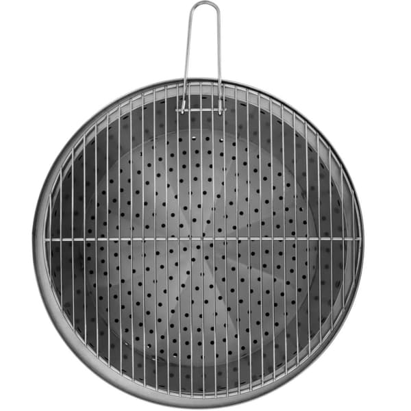 Havepejs med stålgrillrist 50 x 50 x 45 cm