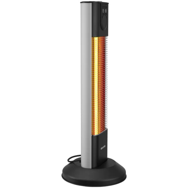 Infrarød varmelampe Solaris Terra 1500W med timerfunktion - sort