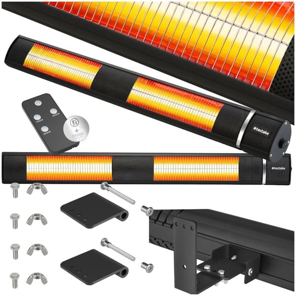 Infravärmare Solaris Horizon 3000W, aluminiumhölje - svart