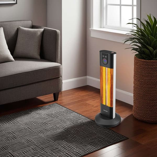 Infravärmare Solaris Terra 1500W med timerfunktion - svart