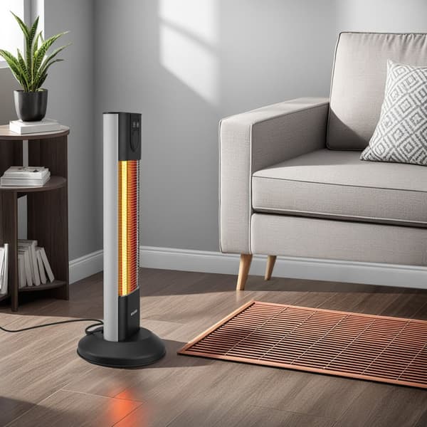 Infravärmare Solaris Terra 1500W med timerfunktion - svart
