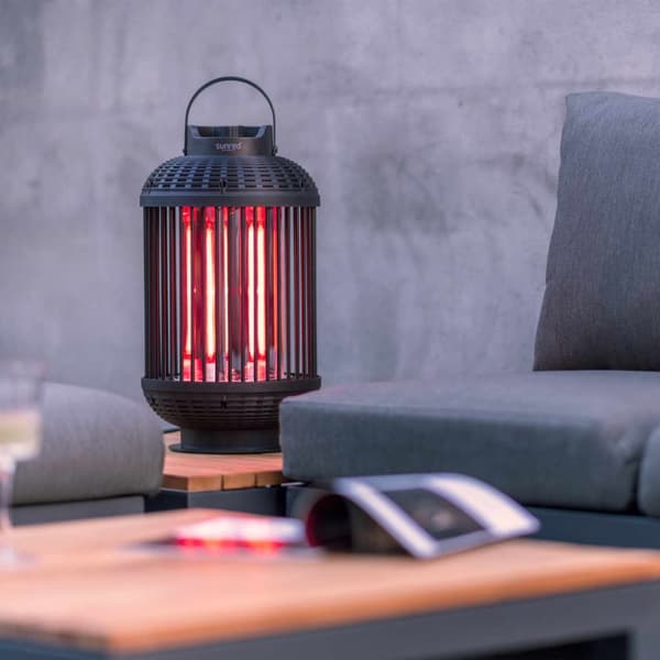 Sunred Bordsvärmare Indox 1200 W halogen svart