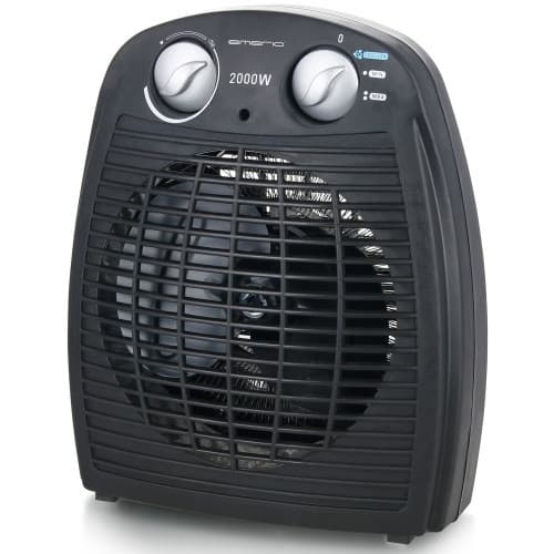 Värmefläkt FH-106737.2  2000watt  Termostatstyrd Svart