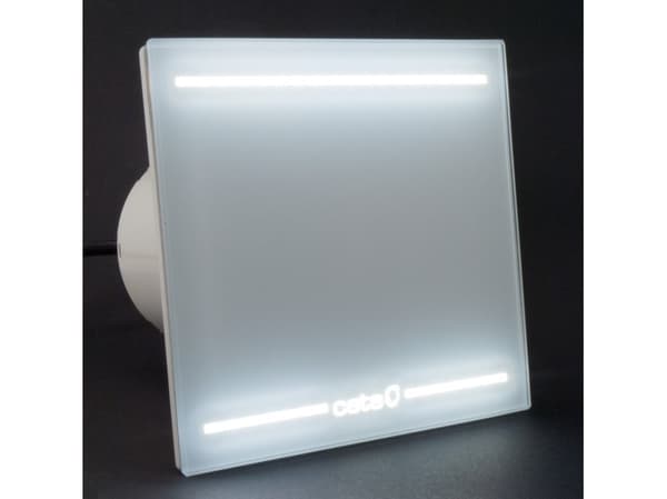 CATA E-100 GL, Seinä, Kylpyhuone, Valkoinen, IP44, 115 m³/h, 10 cm