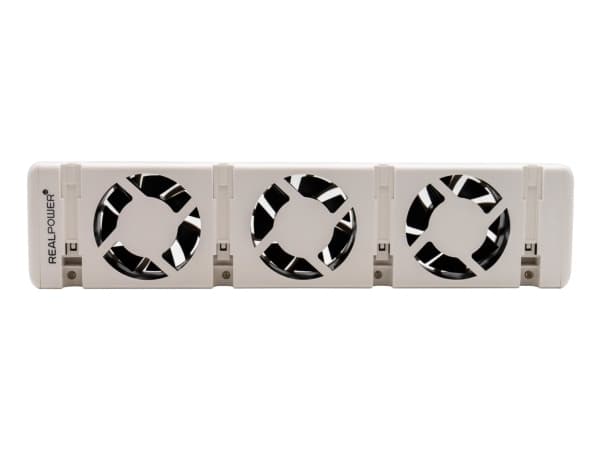 REALPOWER varmevifte HL-1, vifte med 3 vifter Hvit