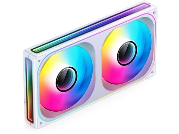 Tuuletin Jonsbo ZB-240 Infinity Mirror ARGB Reverse Blade PWM Lüfter - 240mm, valkoinen