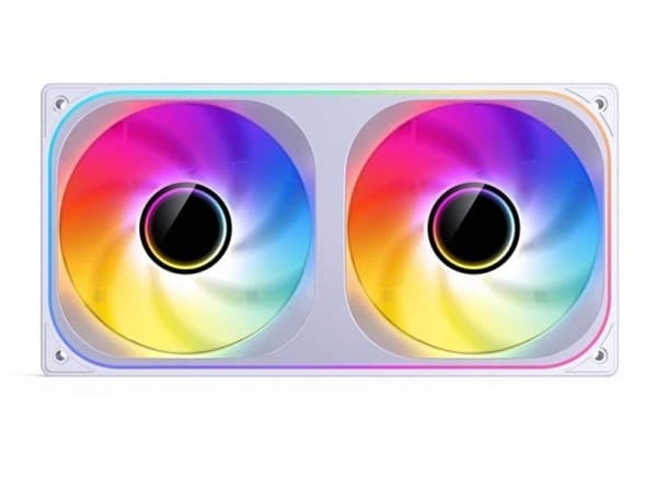 Jonsbo ZB-240 Infinity Mirror ARGB PWM Vifte - 240 mm, hvit