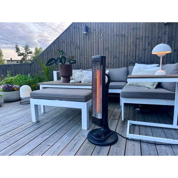 J&EL Terrassevarmer Gulv/bordmodell 1000w Sort