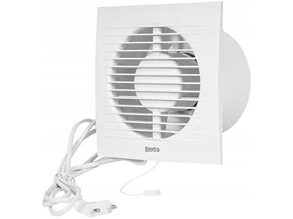 Household fan EUROPLAST E-Extra EE125WP, 125mm, with cable and switch