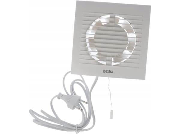 Household fan EUROPLAST E-Extra EE100WP, 100mm, with cable and switch