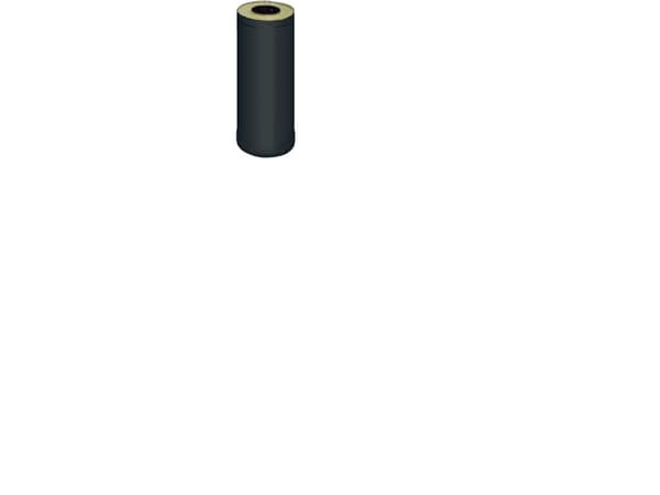 STEEL CHIMNEY EXTENSION 500 MM BLACK