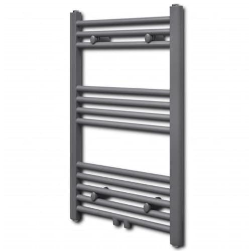 Handdukstork centralvärme element rak 500 x 764 mm grå