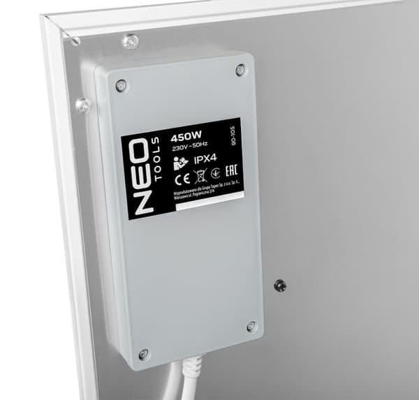 450 W:n infrapunalämmityspaneeli, WIFI