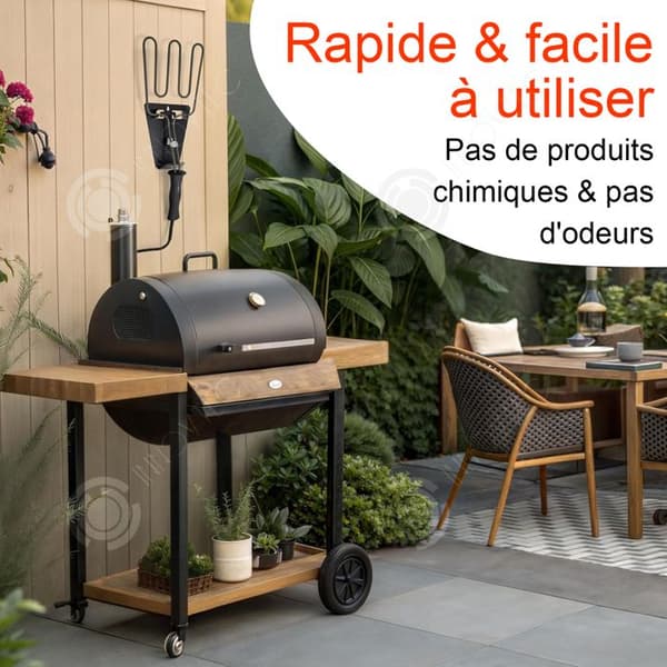 INN Elektrisk uppvärmt rör för kolgrill, elektrisk grillning, köksredskap för utomhusgrillning