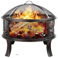 Miniatyrbillede 1 af 4: Bålplads med grill, 71cm i diameter, vintage elg design.