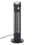 Pikkukuva 4 / 10: Vapaasti seisova halogeenilämmitin 1000 W musta KRAKATOA Lumarko!