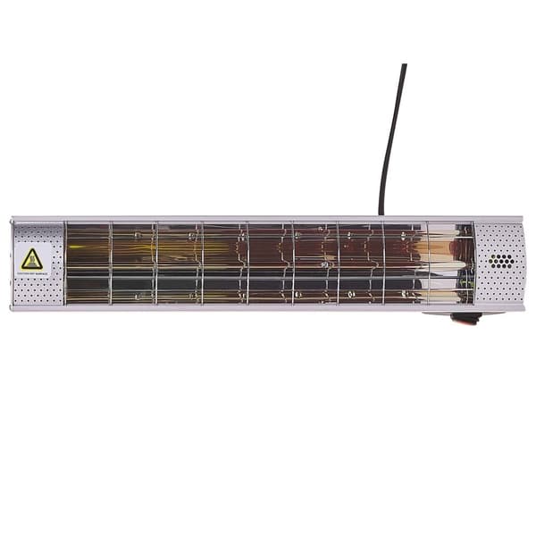 Elektrisk halogen vægvarmer 2000 W sølv BROMO Lumarko!