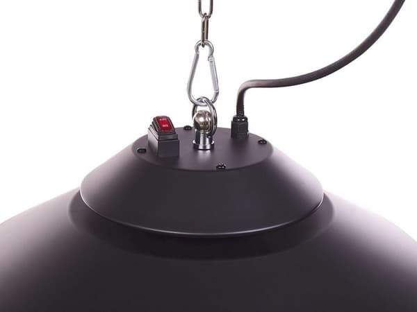 Elektrisk halogen pendelvärmare 1500 W svart MERAPI Lumarko!