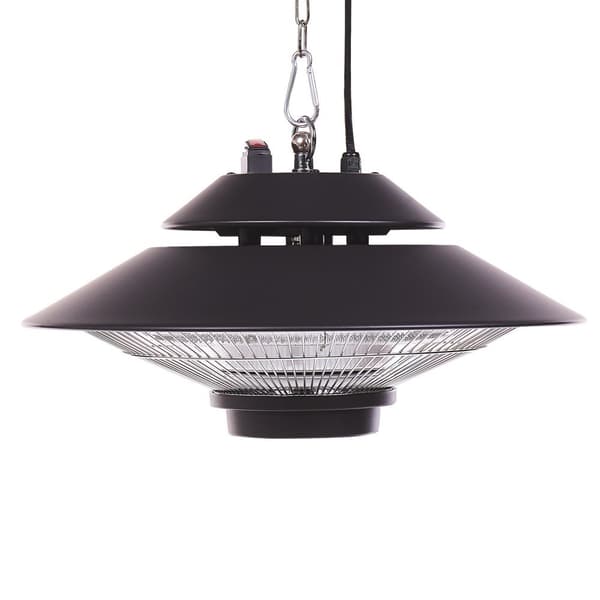 Elektrisk halogen pendelvärmare 1500 W svart MERAPI Lumarko!