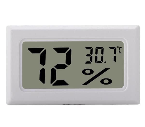 INF Mini LCD kosteusmittari / lämpömittari valkoinen 1-pack