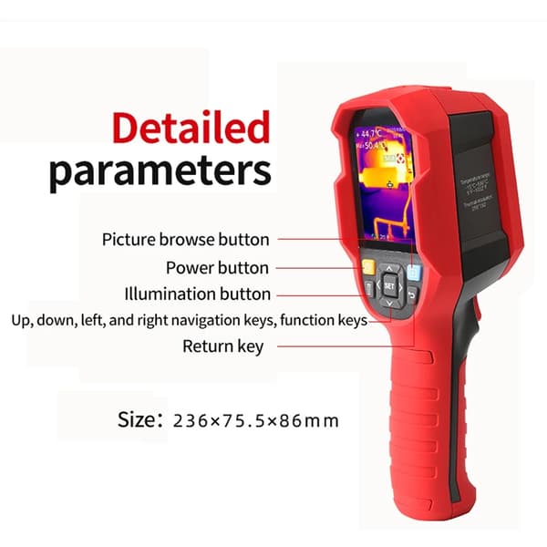 UNI-T UTi260B 256*192 Pixel infraröd värmekamera -20~550°C Industriell värmekamera Handhållen USB infraröd termometer