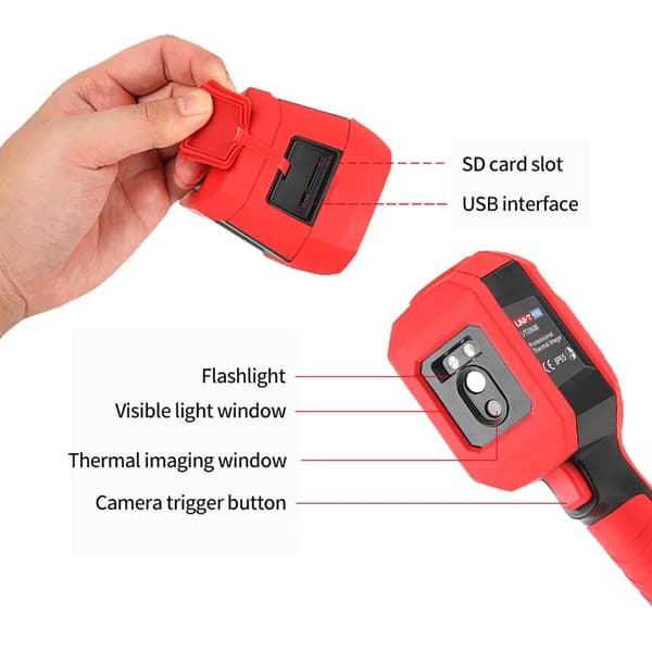 UNI-T UTi260B 256*192 Pixel infraröd värmekamera -20~550°C Industriell värmekamera Handhållen USB infraröd termometer