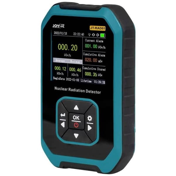 Joy-it JT-RAD01 Geigerstrålningsräknare: Beta, Gamma, röntgenvarningspip, signal