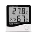 Miniatyrbild 2 av 4: LCD digital termometer och hygrometer, med elektronisk visning av temperatur och luftfuktighet, P