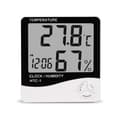 Miniatyrbild 1 av 4: LCD digital termometer och hygrometer, med elektronisk visning av temperatur och luftfuktighet, P