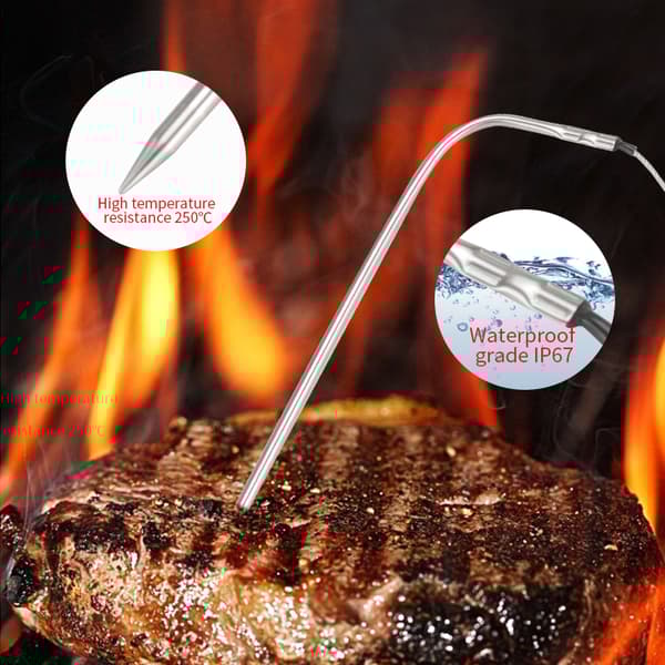 INF Dubbel Probe Digital Mat Termometer Pekskärm Kött Termometer