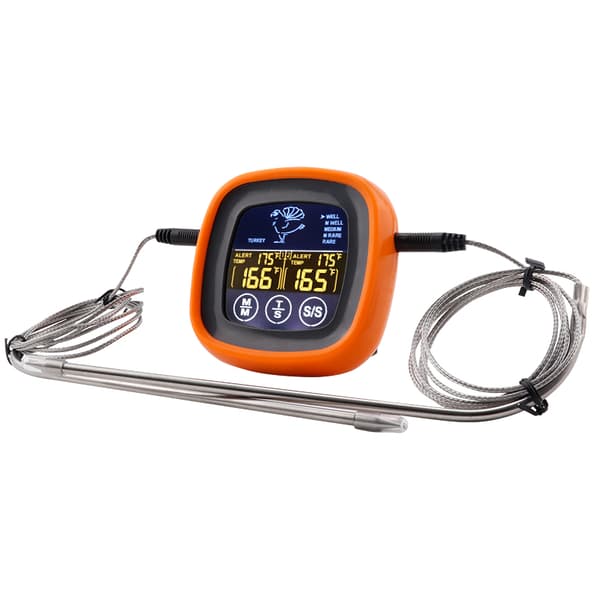 INF Dubbel Probe Digital Mat Termometer Pekskärm Kött Termometer