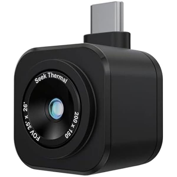 Termisk kamera - SEEK THERMAL - Nano 200 - Hög upplösning - USB-C - Kompatibel med iOS Svart