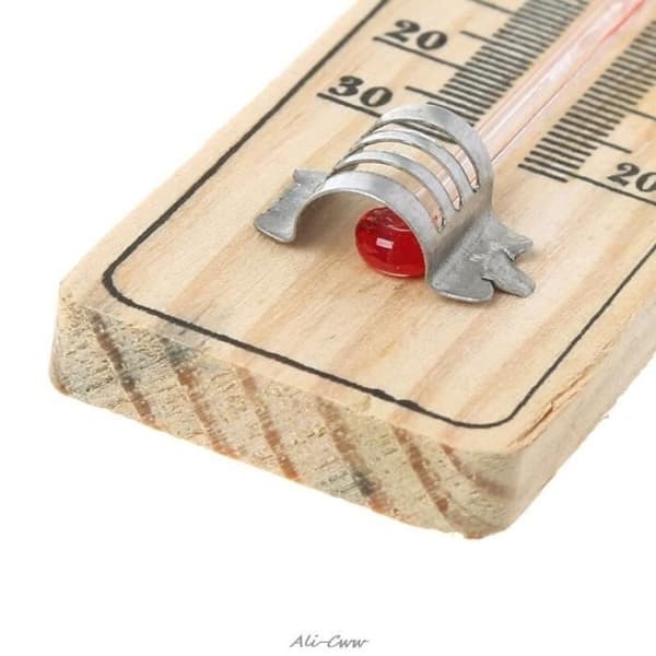 Väggtermometer - Ny - Inomhus/Utomhus - Celsius/Fahrenheit Avläsning - Trä - 15cm