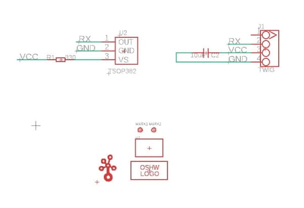 Grove - 38KHz TSOP382 IR-modtager til Arduino