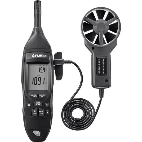 Anemometer - FLIR - EM54 - 0.4 till 30 m/s - Termometrisk funktion - Extern sensor