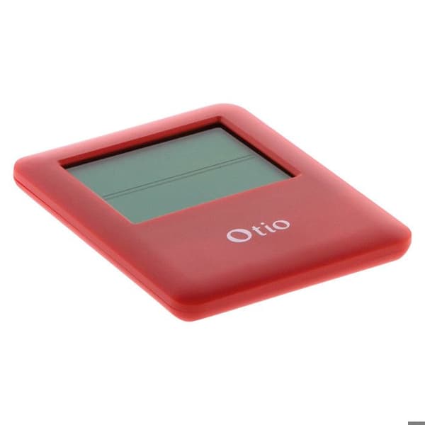 Röd magnetisk hygrometertermometer - Otio