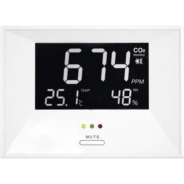 Mätning av CO2-nivåer - TFA - 31.5003 - Vit - Trådad - CO2-display