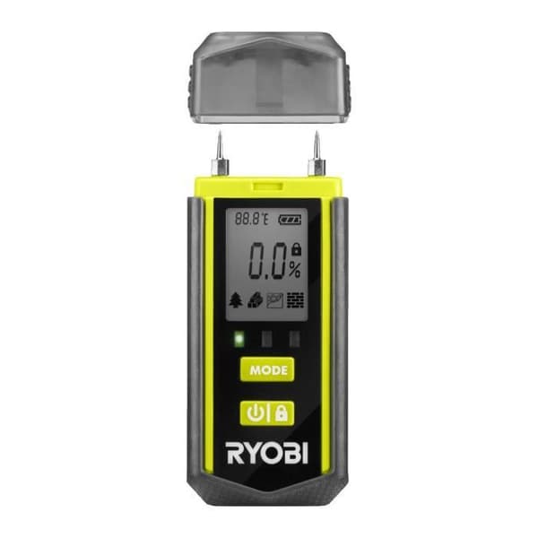 RYOBI - Fuktighetstestare - fuktighetsmätområde mellan 8,4% och 51% - Levereras med 2 batterier - RBPINMM1