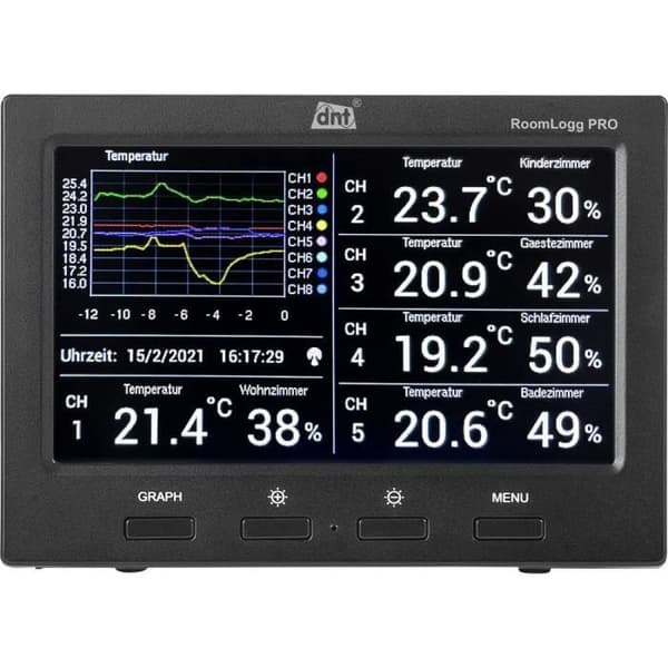 radiostyrd termohygrometer dnt RoomLogg PRO DNT000004